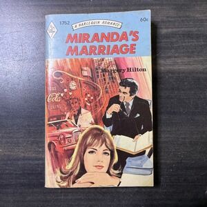 Harlequin Romance Miranda's Marriage Vintage Paperback Book Margery Hilton 1960s